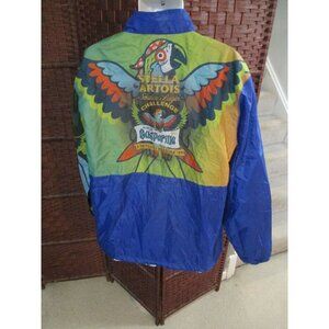 Stella Artois Solstice Lager Beer All Over Print windbreaker Jacket Parrot XL